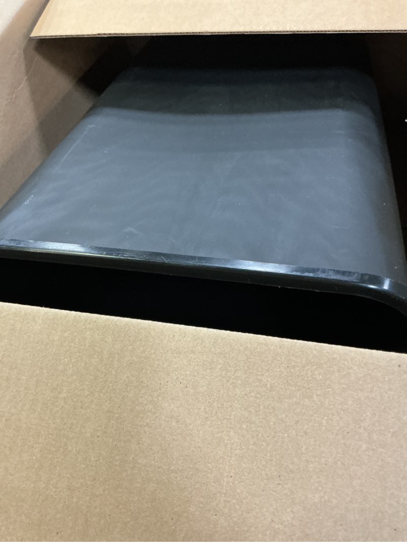 Condition photo showing Good Condition for amazon basics rectangular commercial office wastebasket, easy to clean, space-saving, 10 gallon, black black 10 gallon (pack of 1)