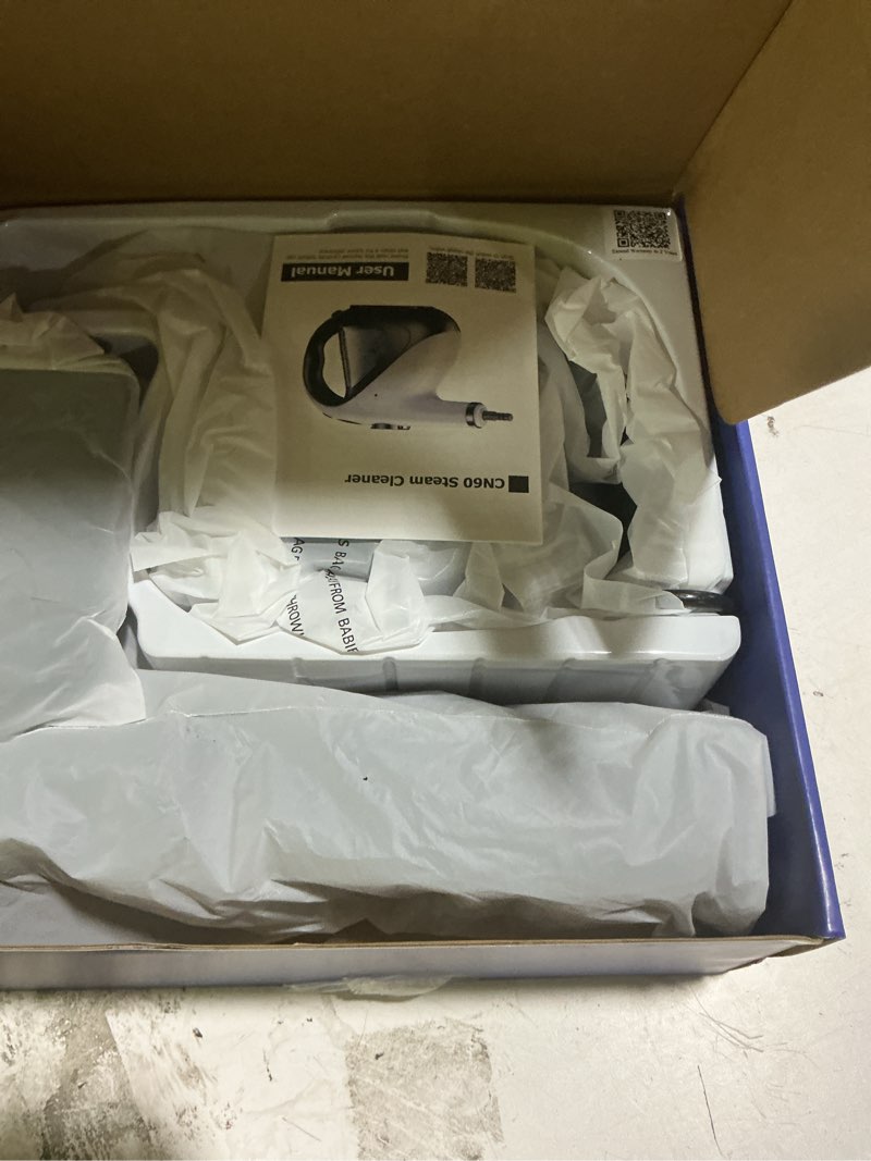 Condition photo showing Good Condition for handheld steam cleaner for home 3s instant heat-up no need to wait, upgrade 2 lb light weight easy refill portable steamer cleaner for furniture couch grout walls kitchenware (white)