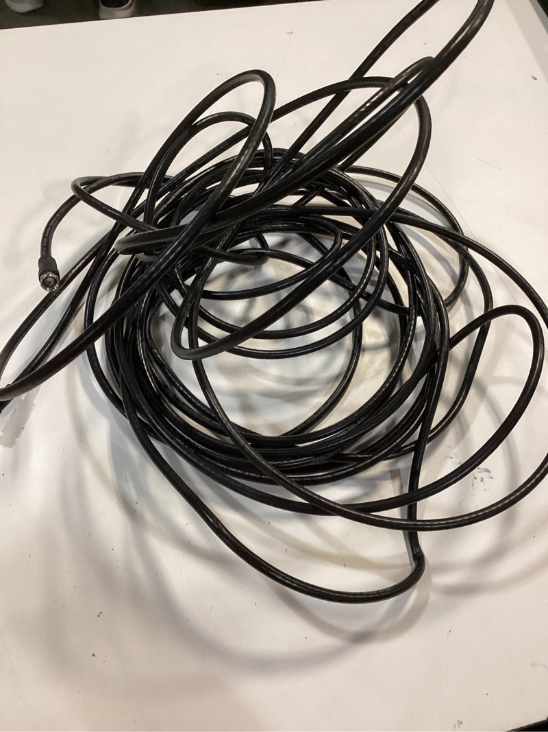 Condition photo showing As Is for Ultra Pro 50-ft RG6 Black Coaxial Cable