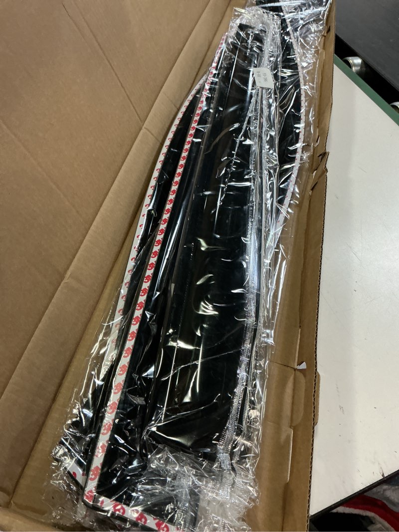 Condition photo showing Good Condition for in-channel rain guards for 2022-2026 toyota tundra crewmax only, window visor shields vent deflector shade wind dark smoke 2023 2024 22 23 24 25, tape-on inside-mount, 4pcs for 2022-2026 | toyota tundra crewmax | in-channel