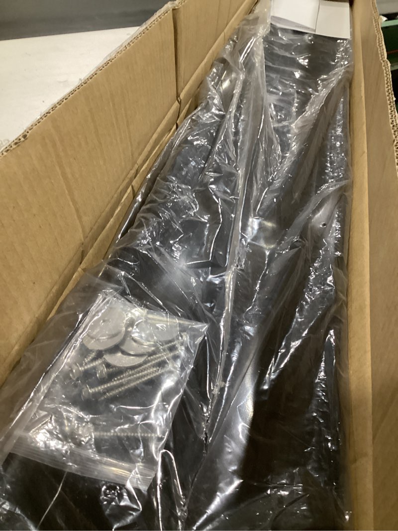 Condition photo showing Good Condition for 48 inch boat dock bumpers for edge/piling,dock bumpers for post/piling/pylon/straight edge,dock fender bumper guards for horizontal deck,vertical poles,marine-grade pads with screws 1pack-black