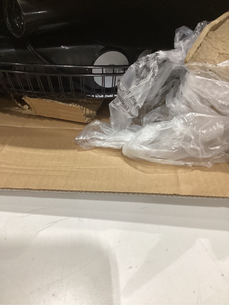 Condition photo showing As Is for Comfort Zone Oscillating Pedestal Fan with Remote Control, Stand Fan, 18 inch, 3 Speed, Adjustable Height & Tilt, & Timer, Auto Shutoff, Ideal for Home, Bedroom & Office, Airflow 17 ft/sec, CZST181RBK