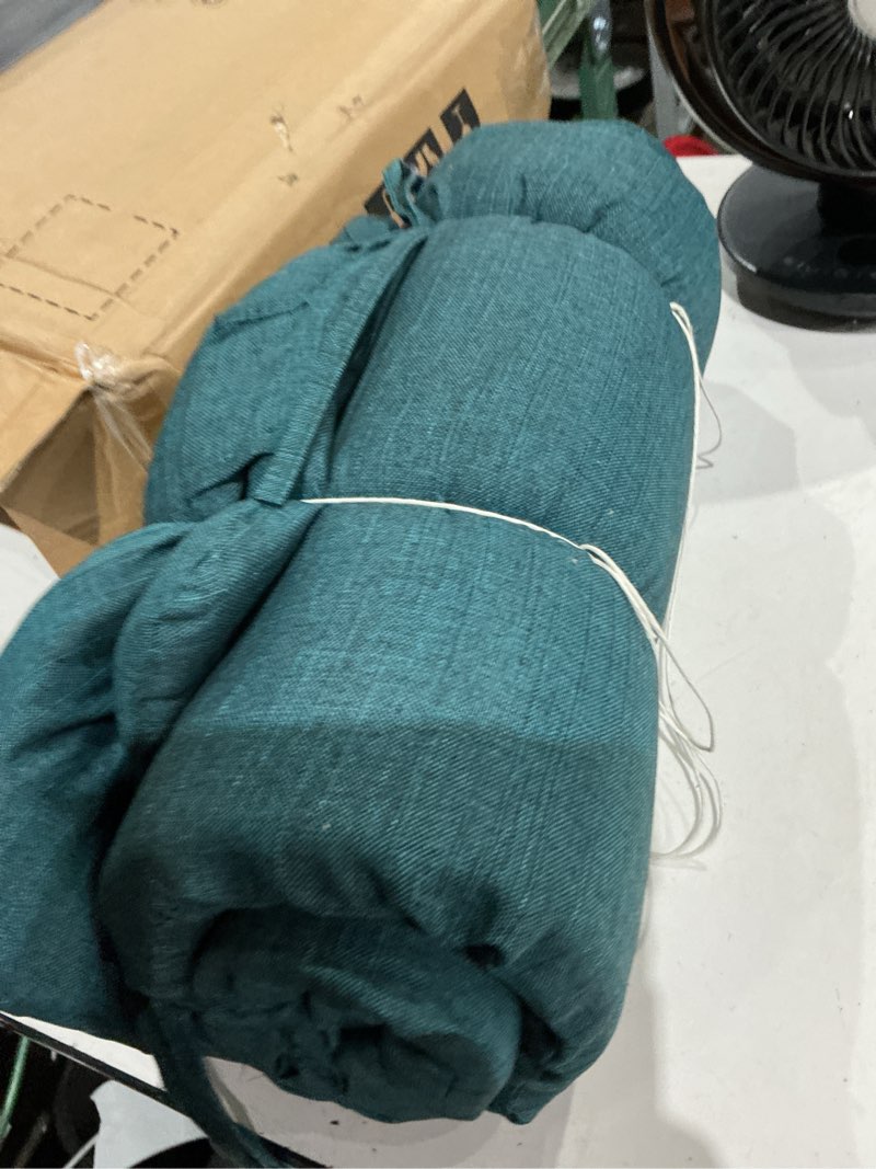 Condition photo showing As Is for similary))magic elephant outdoor bench cushion, memory foam loveseat cushion for patio furniture wicker chair, settee porch swing seat cushion, 44 x 19 inches (green)