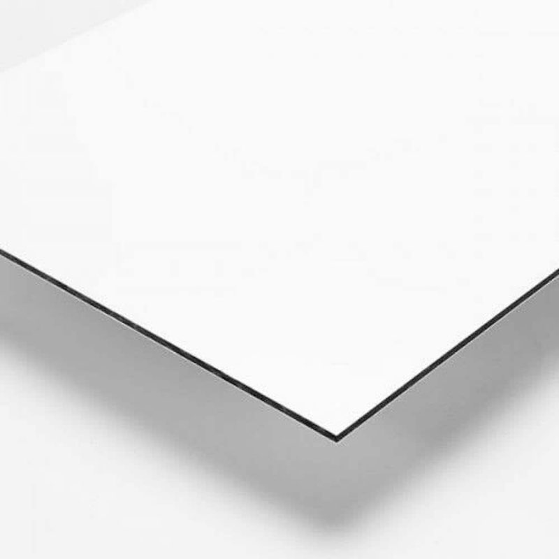 Blulu 2 Pcs Aluminum Composite Panel, 1/8" Thick Rectangle Aluminum Plastic Composite Sheet Plate fo
