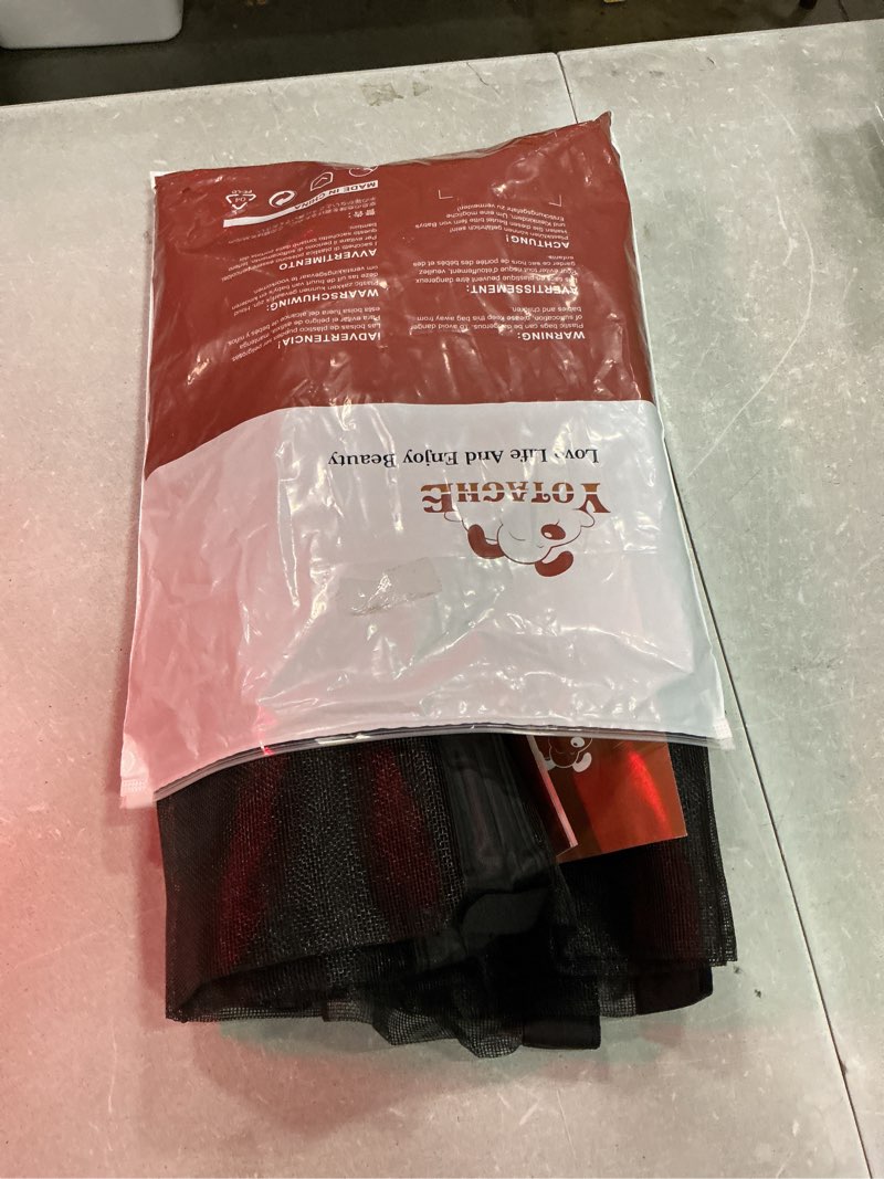 Condition photo showing Good Condition for yotache magnetic screen door for 32x80 doors, screen size 34"x81" high-density fiberglass mesh with powerful magnets & windproof hasp for front/back patio doors, black fits door size 32" x 80" black