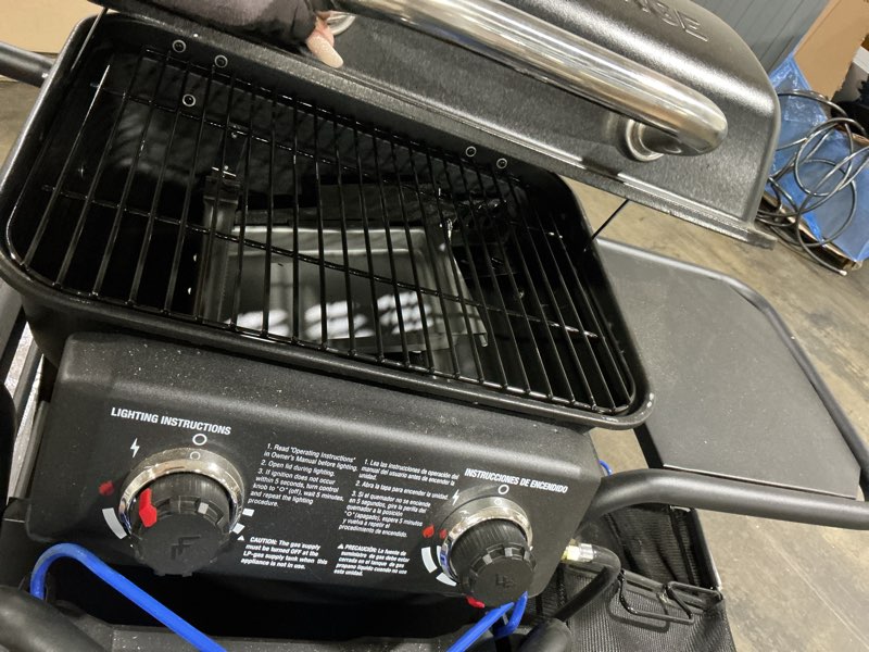 master forge small 425-sq.in black 2 -burner liquid propane gas grill