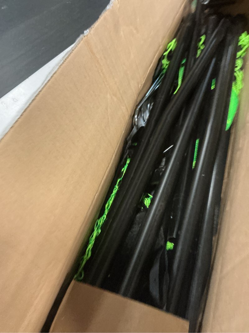 Condition photo showing New/Like New for quickplay tekkers trainer soccer rebounder, 6.5x4' spot & 6.5x1.5ft ground pass nets, alloy steel, fiberglass, black, green, portable