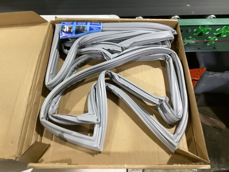 Condition photo showing Good Condition for **similar to**2 pack upgraded w10830162 refrigerator french door gasket is suitable for whirlpool,kenmore,kitchen aid and maytag refrigerator door gasket fridge seal 39.7\"x16.93\" gray