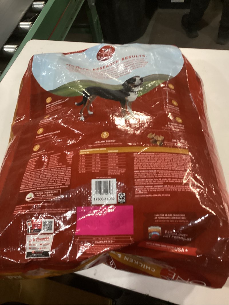 Condition photo showing New/Like New for (BB. Jun 2027) Purina ONE Chicken and Rice Formula Dry Dog Food - 31.1 lb. Bag Chicken & Rice 31.1 Pound (Pack of 1)