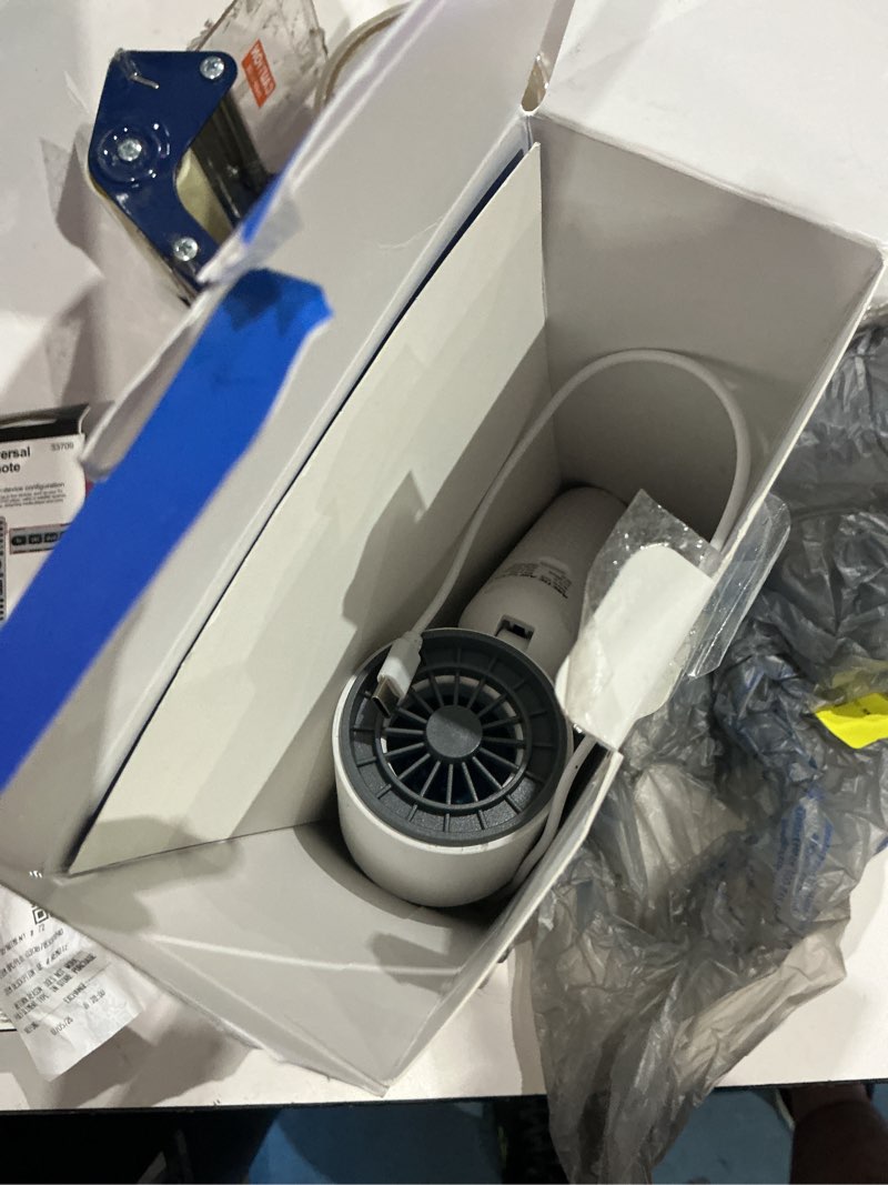 Condition photo showing As Is for arctic air cool touch - portable handheld fan, mini usb rechargeable, compact & lightweight, 4-speed adjustable, battery-powered, quiet & perfect for travel & outdoor, white color, aactfw-mc12/4