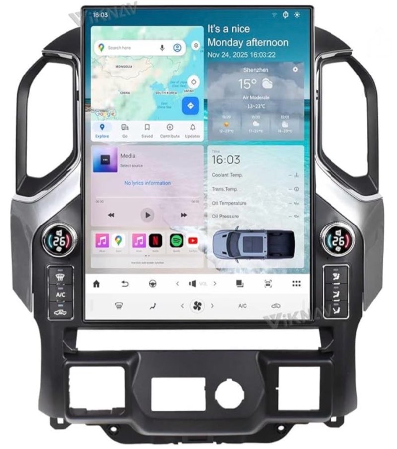 qualcomm car radio for chevrolet silverado gmc sierra 2019 2020 2021 2022 2023 upgrade stereo replacement android 13 carplay android auto 15.6 inch 2k ips touch screen tesla style head unit
