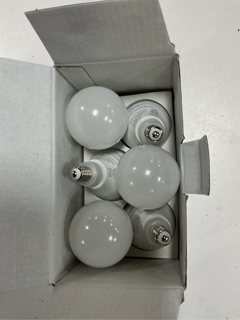 Condition photo showing Good Condition for lightinginside e12 smart light bulbs 50w equiv., g16.5 rgbcw candelabra chandelier ceiling fan smart bulb works with alexa/google home/smartlife, 5w 550lm, 2.4g wifi bluetooth bulb, etl listed, 6pcs g16.5 e12 6 count (pack of 1)