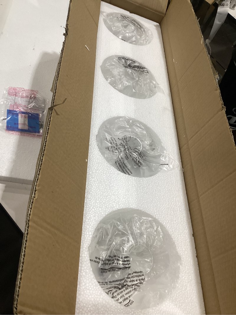 Condition photo showing Good Condition for quoizel pruc8636mbk pruitt blueprint vanity bath lighting, 4-light 100 watts, matte black