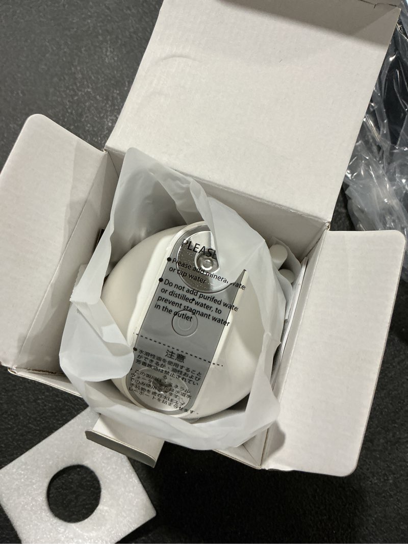 Condition photo showing New/Like New for Mini Humidifier-Battery Operated 480ml Cordless Portable Small Humidifier USB Rechargeable Personal Desktop Humidifiers With Night Light & 4 Spray Modes for Car, Baby, Plants (White, 2600mAh) White+2600mAh