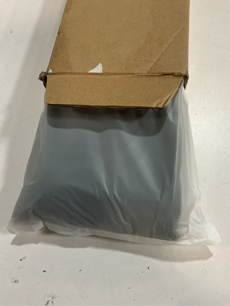 Condition photo showing Good Condition for Room Divider Curtains Ceiling Track Sets Blackout Curtain Flexible Bendable Tracks for Patio Sliding Glass Door Bedroom Privacy Partition Separator, 1 Panel Black Drape and White Rail, W108 x L84 in Black 108"W x 84"L (Pack of 1)