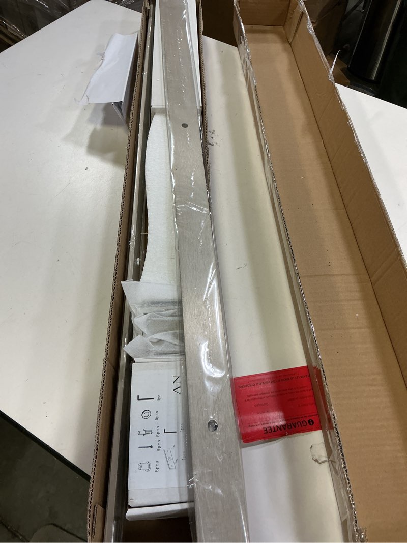 Condition photo showing Good Condition for EaseLife 6 FT Brushed Nickel Sliding Barn Door Hardware Track Kit,Straight Pulley,Heavy Duty,Slide Smoothly Quietly,Easy Install (6FT Track Kit for 30"~36" Wide Single Door) 6 Feet