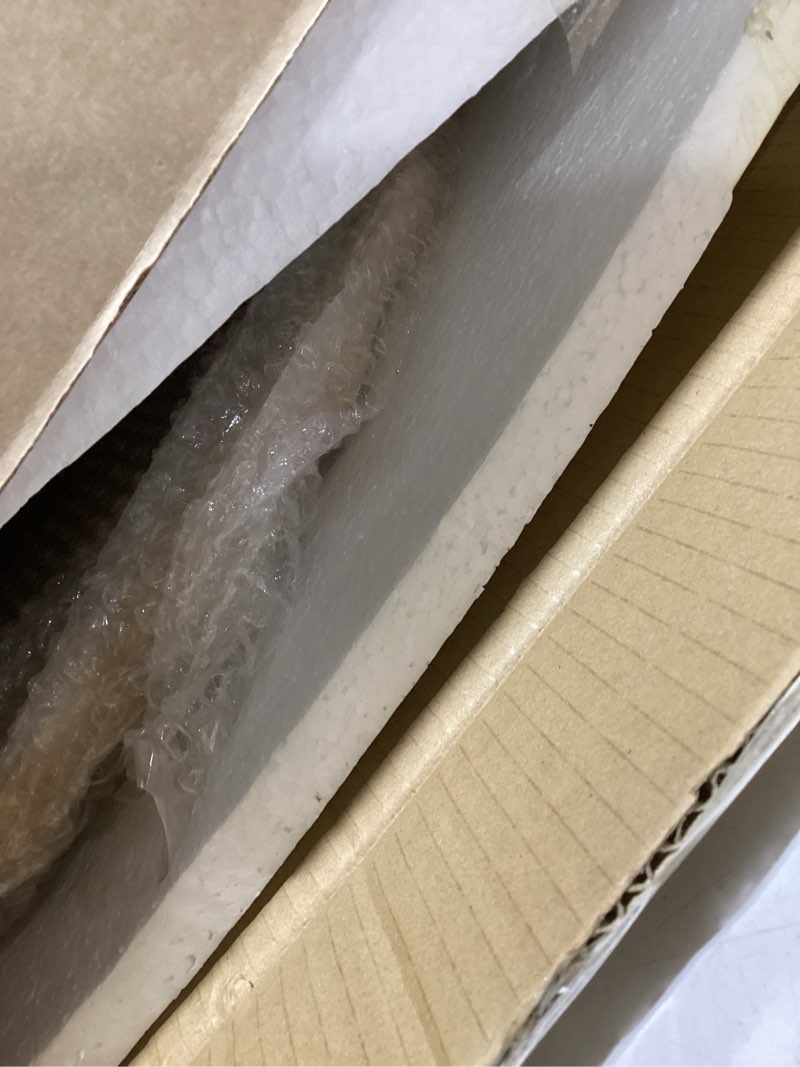 Condition photo showing Good Condition for Irregular Wall Mirror,Wood Round Farmhouse Mirror Unique Vanity Mirror,18" Nature Wooden Modern Bathroom Mirror for Washroom Living Room Bedroom Light Brown 18"L x 18"W