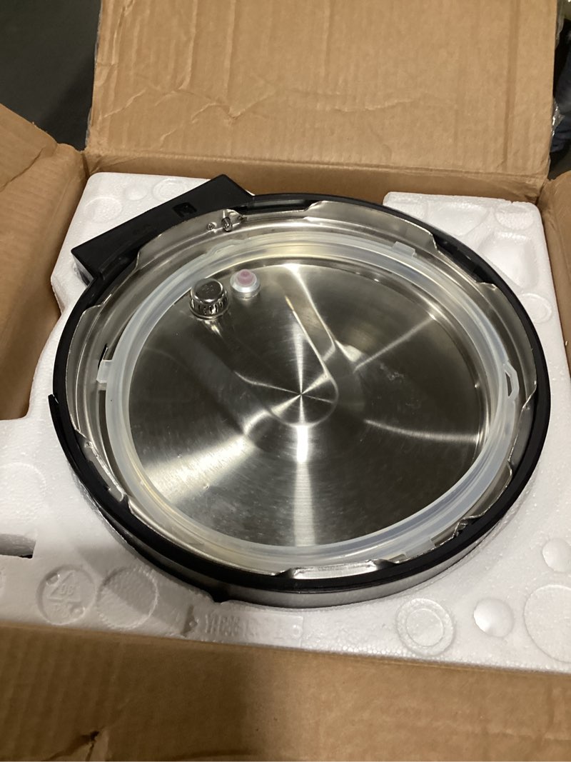 Condition photo showing As Is for OLIXIS Electric Pressure Cooker 8.45Quart, 24 Functions in 1, Stainless Steel Pressure Cooker for Canning, Slowcook, Yogurt, Steam, Rice Grain, Soup, Bean, Poultry, Beef, Bake, Stew, Porridge Silver 8.5 Quarts