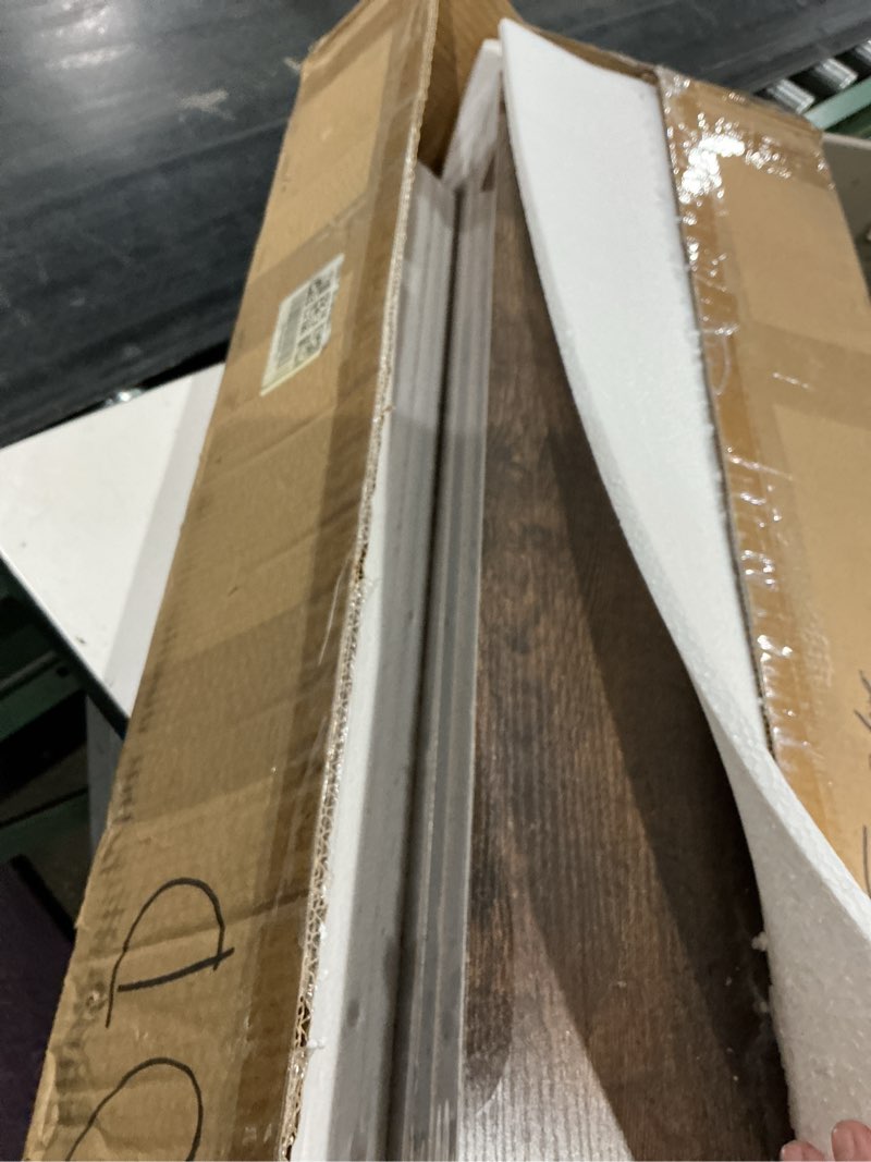 Condition photo showing New/Like New for colima floating shelves for wall brown wood shelf for bedroom, 36 inch wall mounted floating shelves for bathroom living room kitchen office, 1.3" thick floating book shelves for wall, set of 3
