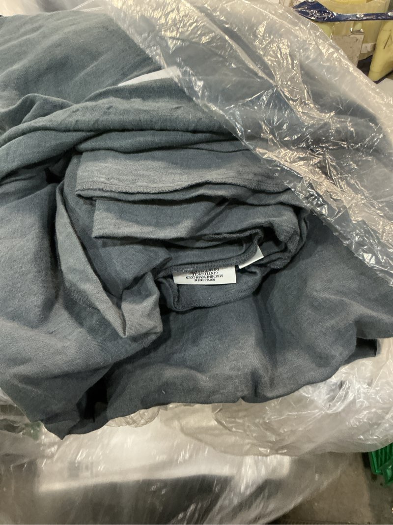 Condition photo showing Good Condition for european linen duvet cover, king/cal king, nightfall