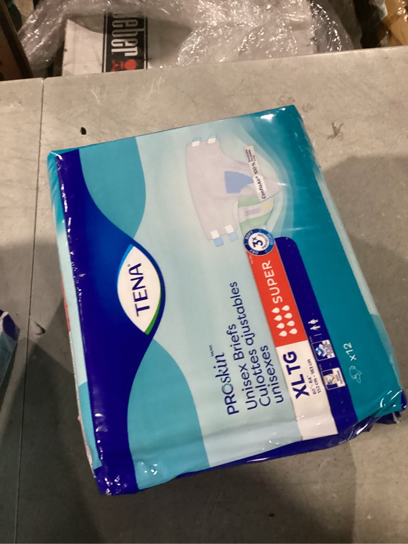 Condition photo showing New/Like New for tena proskin unisex incontinence adult diapers  maximum absorbency  xlarge  12 count