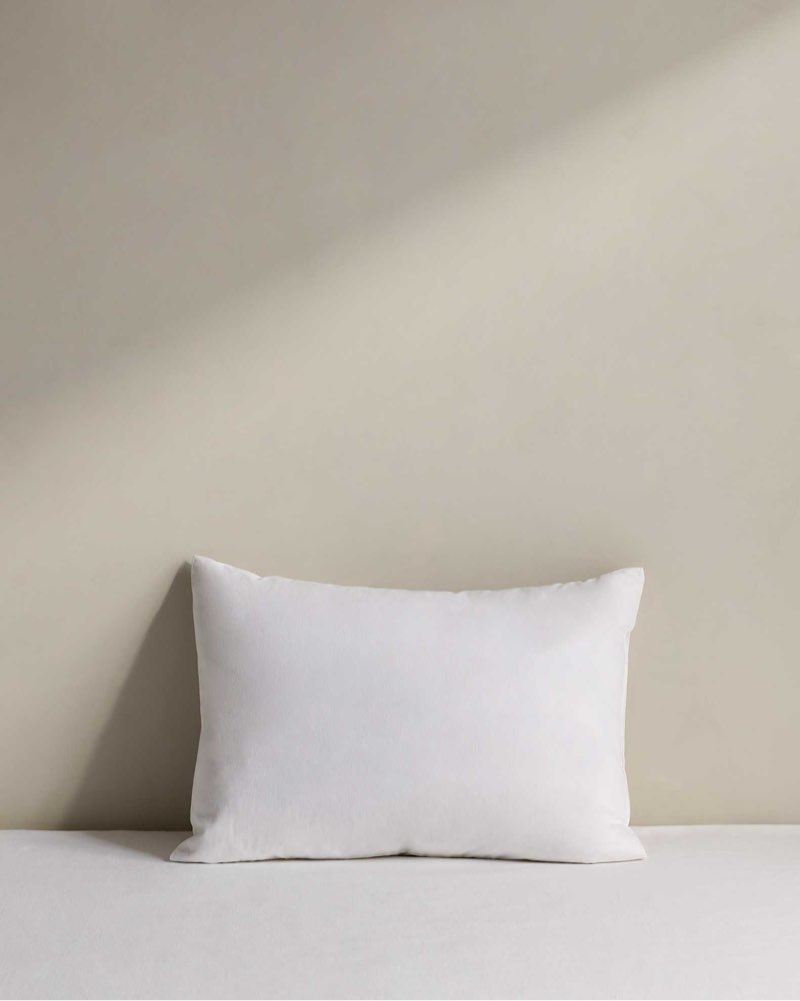 quince premium feather pillow insert 12x20” 100%cotton white