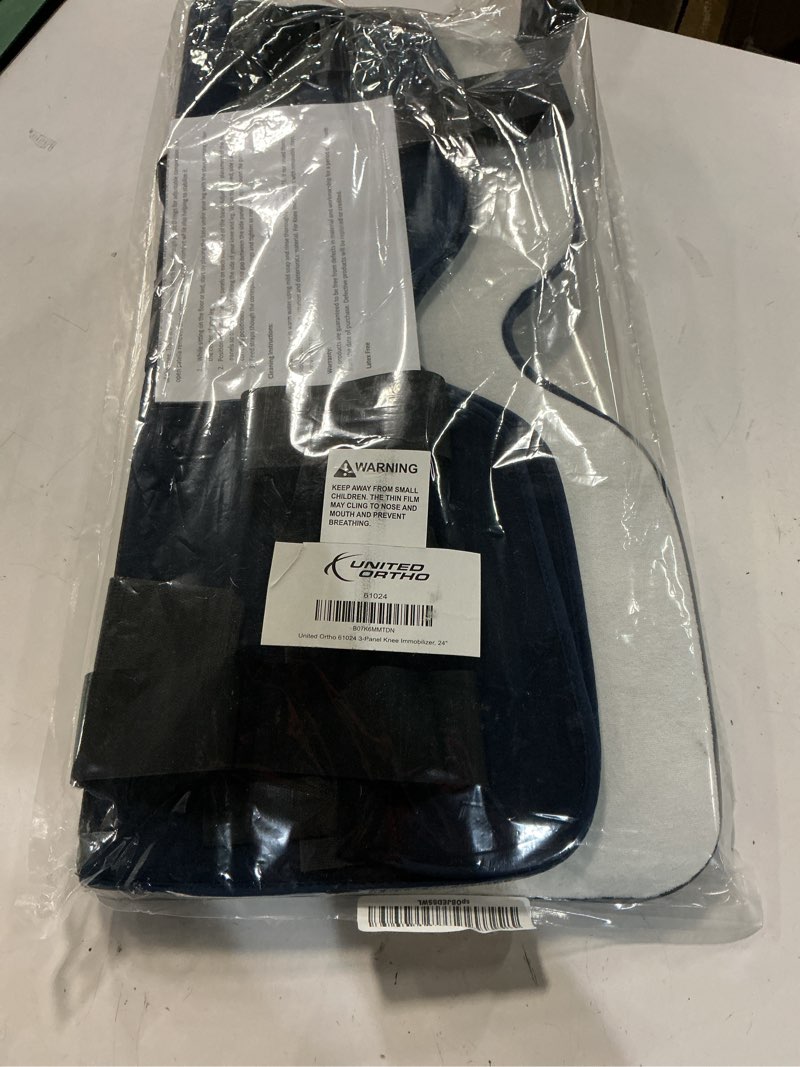 Condition photo showing Good Condition for united ortho 61024 3-panel knee immobilizer, 24" size navy 24" immobilizer