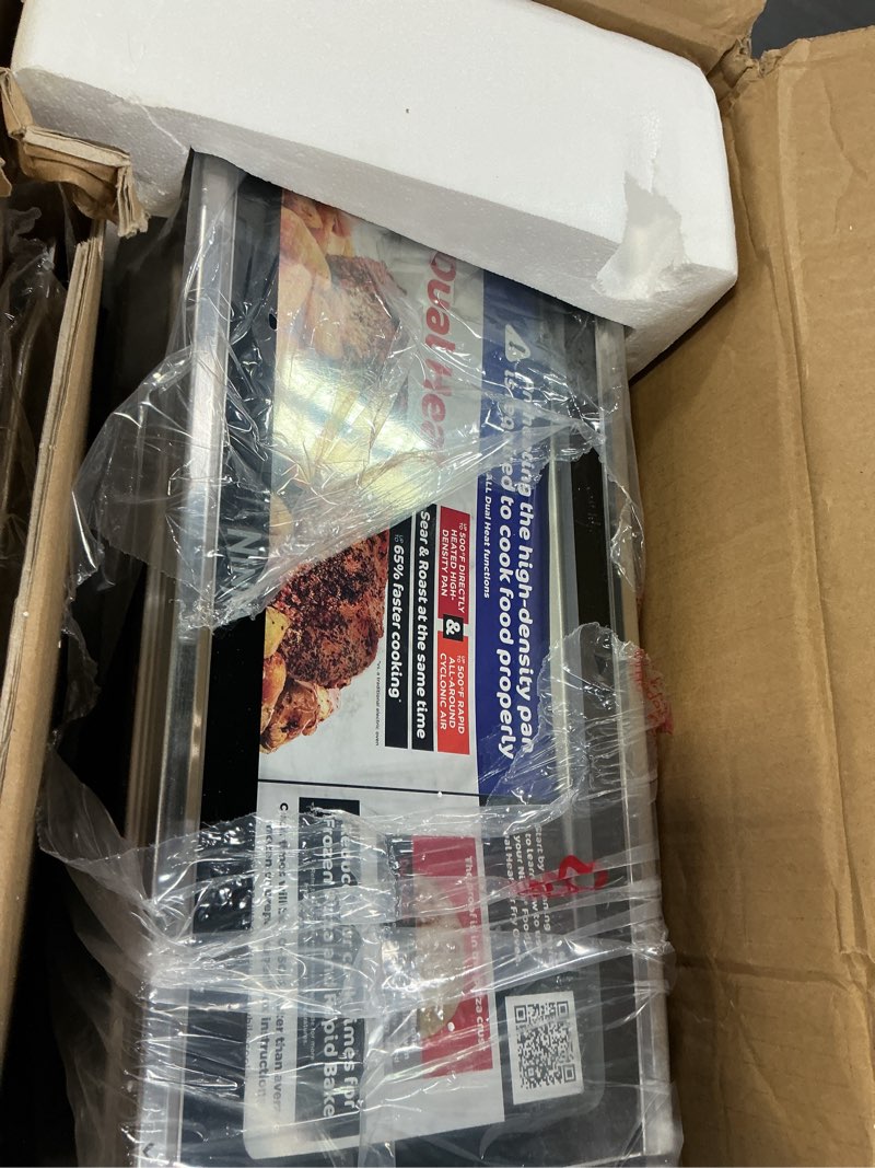 Condition photo showing Good Condition for (Incomplete)Ninja SP351 Foodi Smart 13-in-1 Dual Heat Air Fry Countertop Oven  Dehydrate  Reheat  Smart Thermometer  1800-watts  Silver
