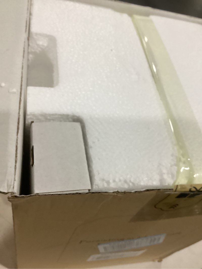 Condition photo showing As Is for Luxury 10-Inch Carousel Snow Globe Musical, Hand-Painted Remote Control Music Box, Color Lights, for Christmas, Weddings, Birthdays, Holiday Décor for Family, Friends, Plays 64 Melodies Sky Blue