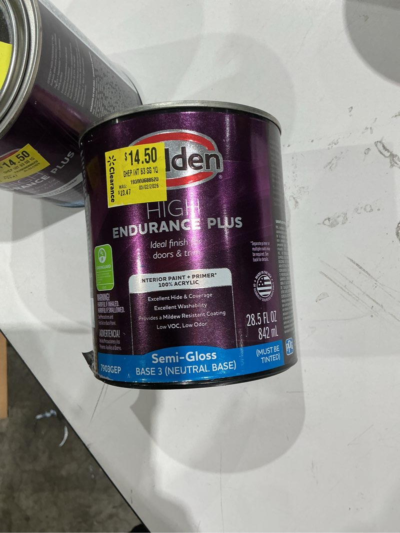 Condition photo showing Good Condition for glidden hep tintable base, semi-gloss interior paint with primer, 1 quart(  base 3(neutral.base)