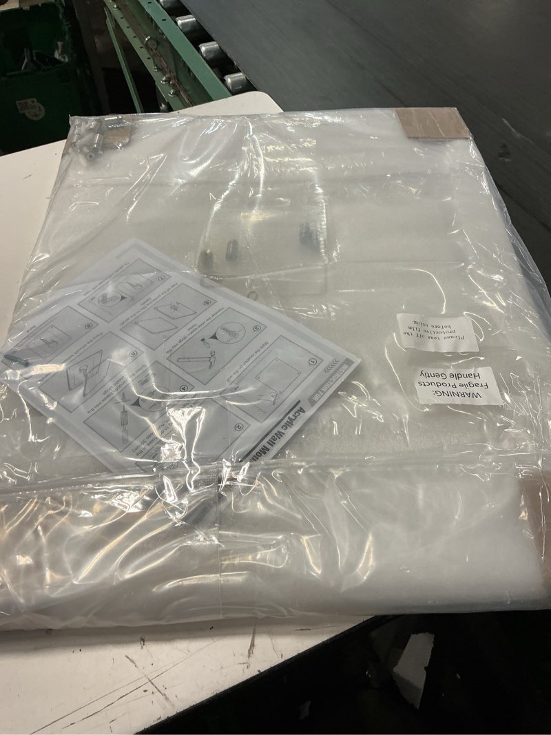 Condition photo showing Good Condition for doublefill 2 pack extra large frameless floating acrylic frame wall mount magnetic acrylic picture frames with chrome standoffs double panel floating frame for photo poster display (18 x 24 inch) 2 18 x 24 inch
