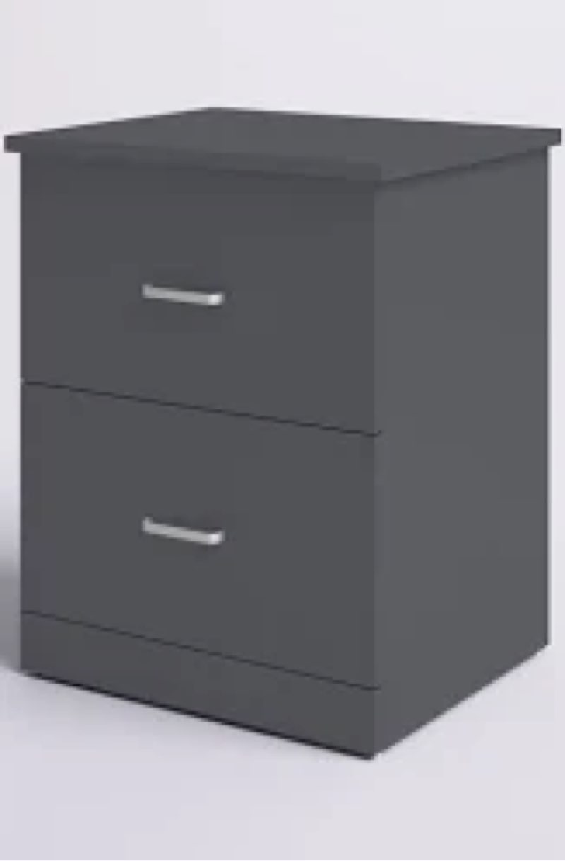 Allyannah 23.6" 2-Drawer Nightstand