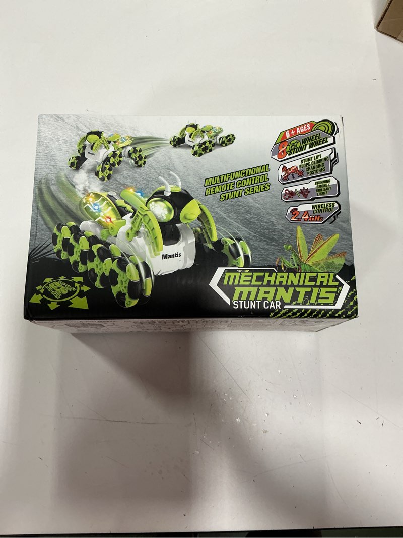 Condition photo showing New/Like New for Remote Control Car, 8WD Bionic Mantis Toys with 360° Rotating Rc Drift Car | 2.4GHz RC Cars with Cool LED Lights, Music & Spray | Ideal Birthday Toys for Ages 8-13 Boys Girls Green