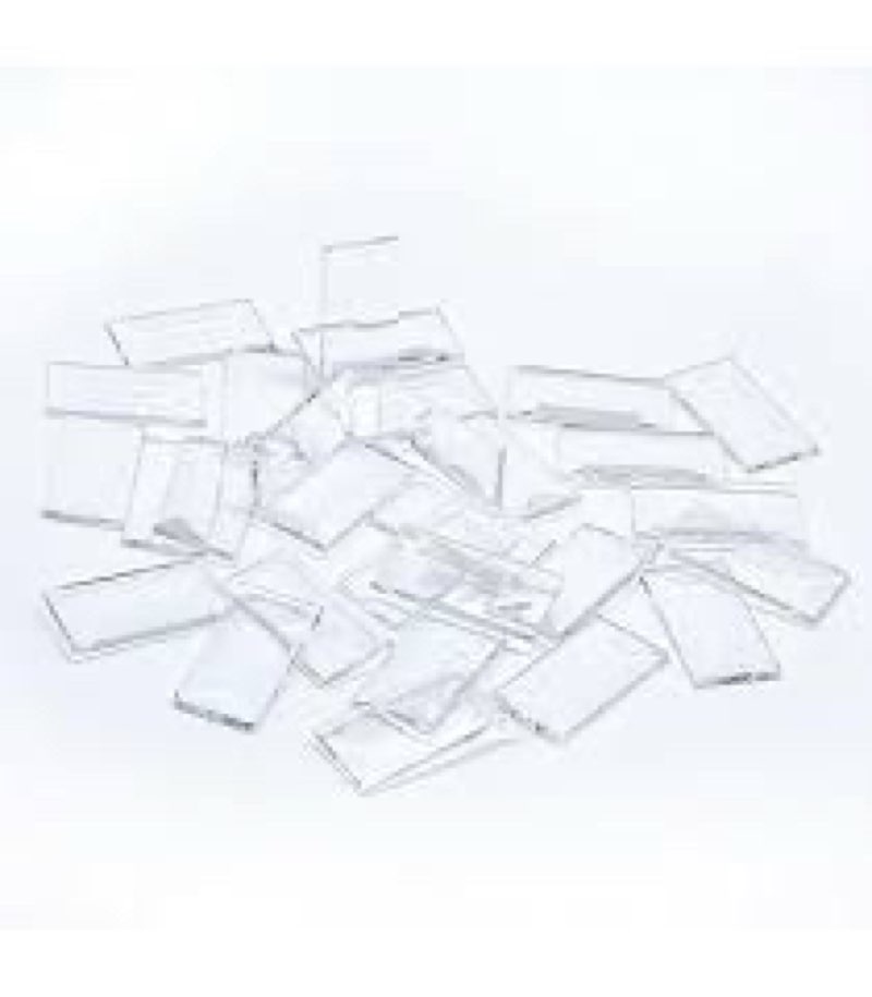 1x 2 Inches Beveled Glass Squares (30 Pieces) for Stained Glass Art,Design (1x 2 Inches)