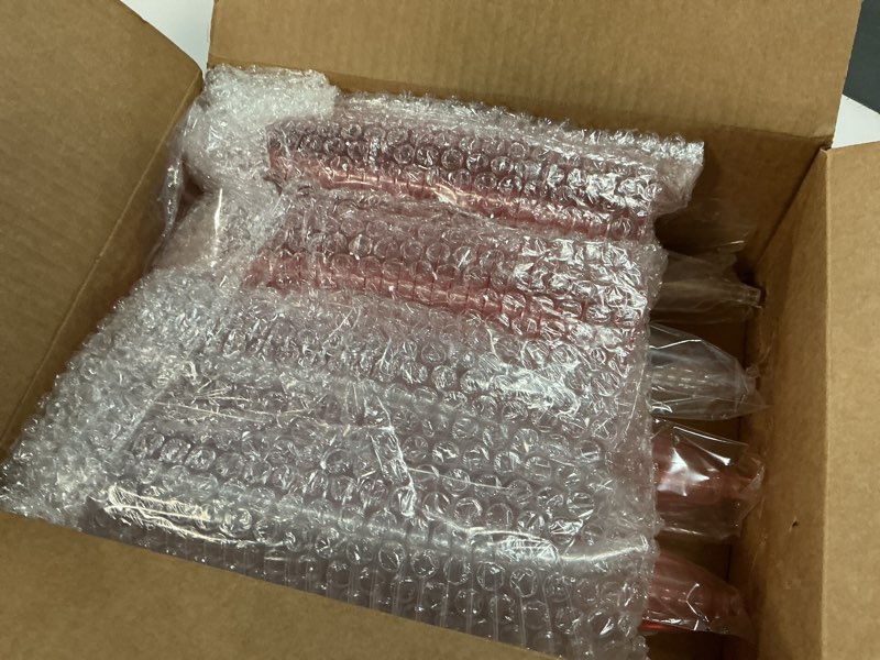Condition photo showing New/Like New for champagne flutes plastic,100 pack wine glasses,disposable champagne glasses,5 oz clear and pink shot cups,christmas party wedding birthday drinking beer water dessert cocktail cups bulk