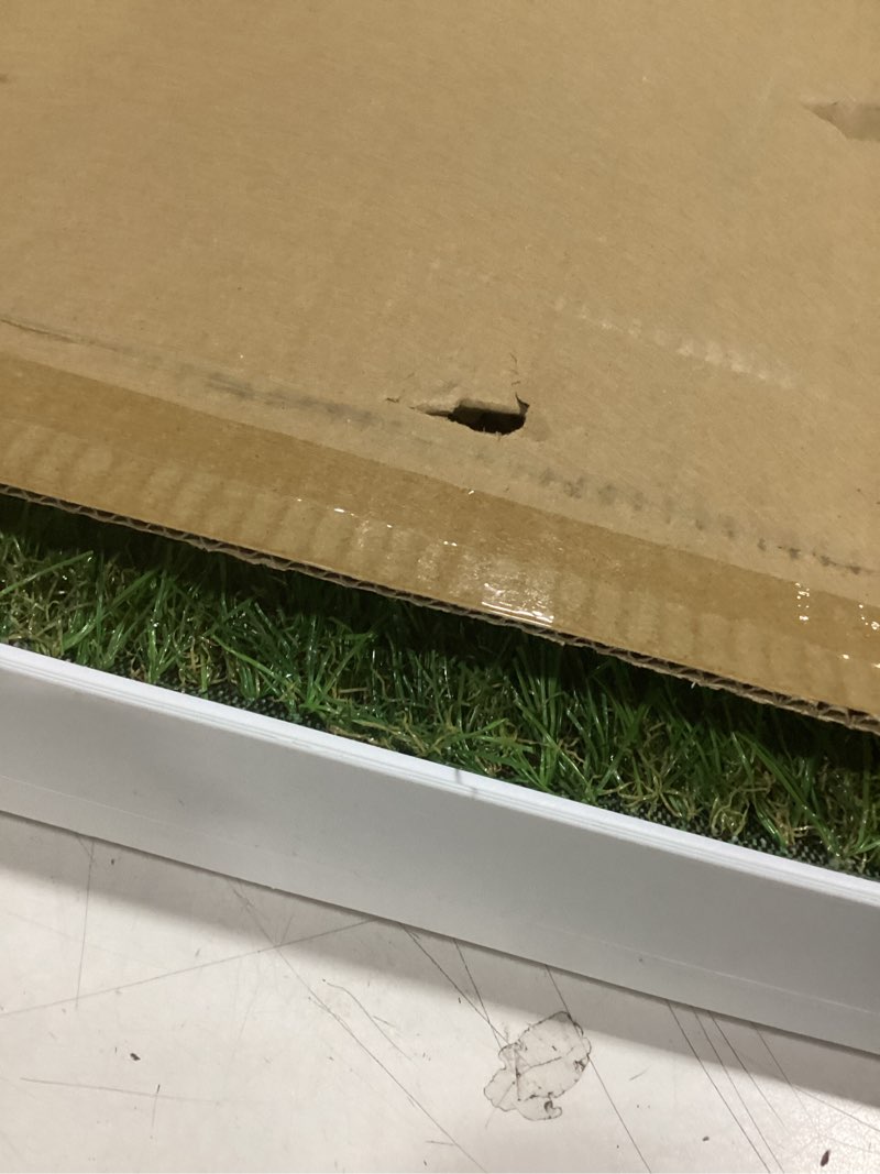 Condition photo showing Good Condition for SunTurf Dog Grass Pad with Tray, Dog Litter Box, Porch Potty for Puppy Pee Training, Indoor Portable Fake Grass Pee Pad System, Artificial Grass + Pee Pad Holder Dogs Potty