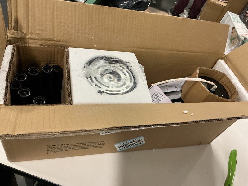 Condition photo showing Good Condition for 38" Black Chandeliers for Dining Room, 8-Light Modern Farmhouse Candle Style Chandelier, Industrial Hanging Ceiling Light Fixture for Living Room, Kitchen Island, Living Room 38"-8 Light, Black