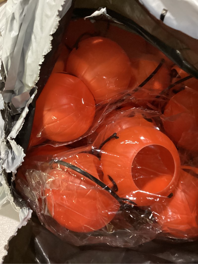 Condition photo showing New/Like New for Cabilock 48PCS Pumpkin Candy Bucket, Plastic Pumpkin Bucket Portable Pail with Handle, Reusable Cute Halloween Mini Candy Lantern, Halloween Props for Trick or Treat Party Orangex4pcs mediumx4pcs