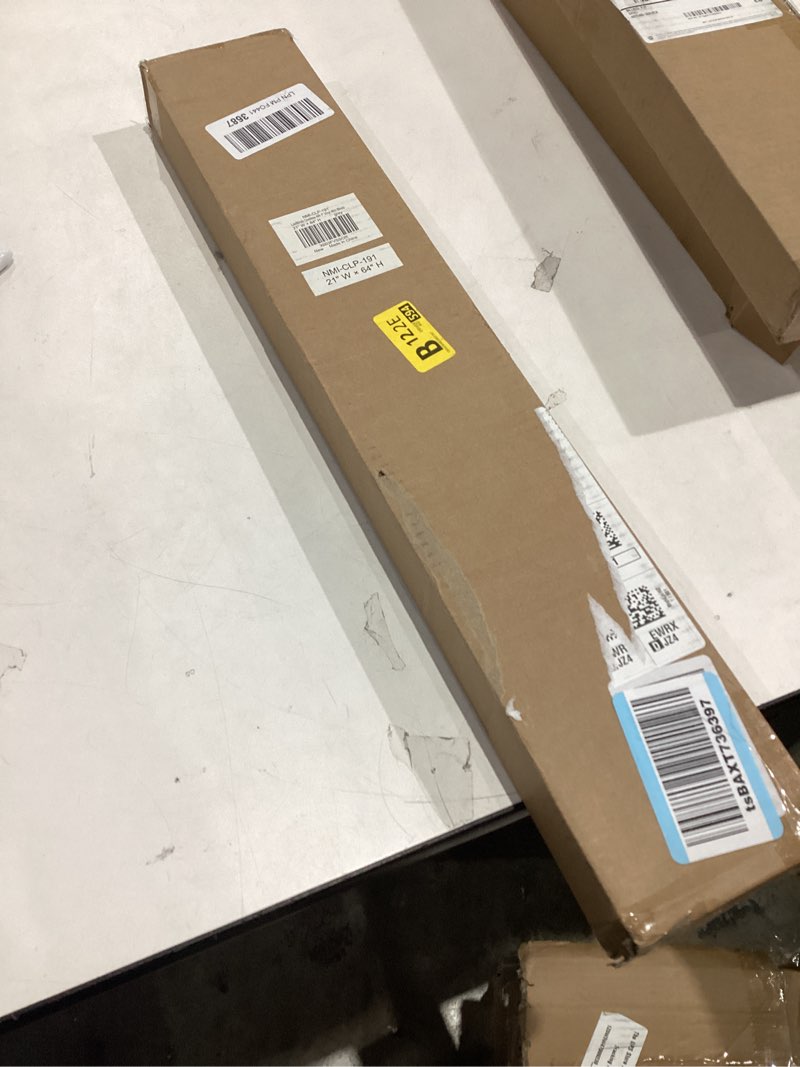 Condition photo showing New/Like New for LazBlinds No Tools No Drill 1" Vinyl Mini Blinds, Cordless Blinds for Windows, Light Filtering Horizontal Window Blinds & Shades, 21" W x 64" H, Grey Cordless-grey 21" W x 64" H