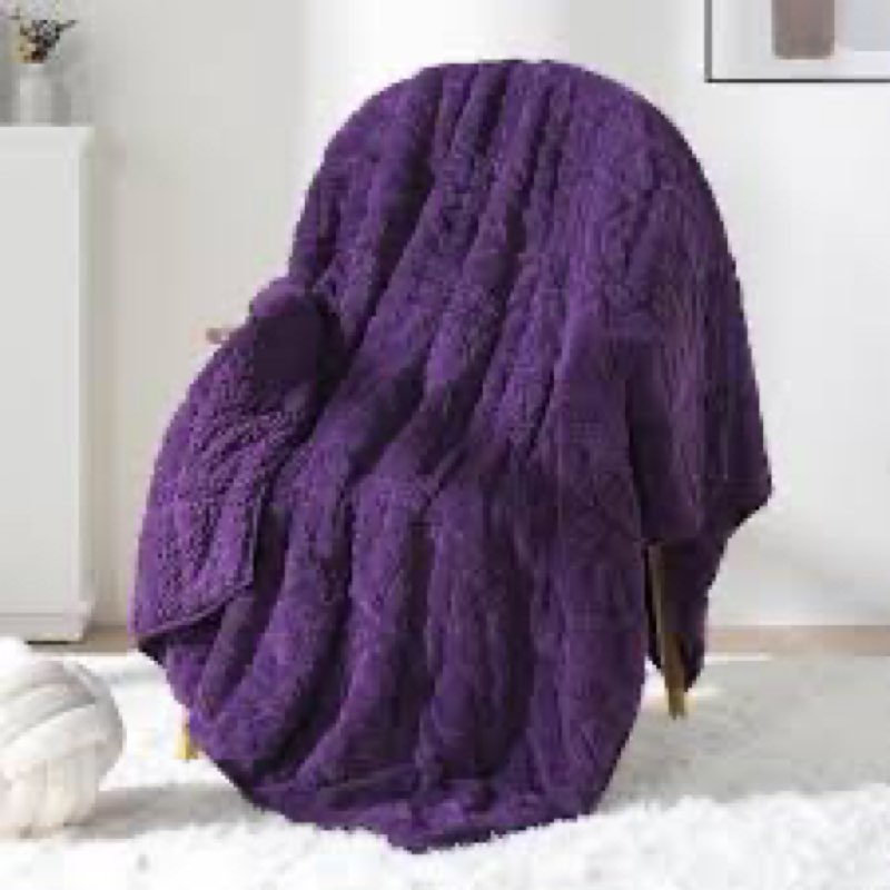 Sivio Weighted Blanket for Adult, 15 lbs Sherpa Heavy Throw with Fleece Reversible, Queen Size, Weighted Blanket for Men and Women Deep Sleeping, 60 x 80Inches Dual Sided Black 60 x 80in, 15lbs 