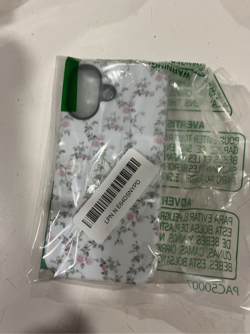 Condition photo showing Good Condition for for iphone 17 case for women girl men boy, compatible with magsafe, shockproof soft silicone & hard pc shell protective case for iphone 17 - cute pink floral vine cute pink floral vine iphone 17