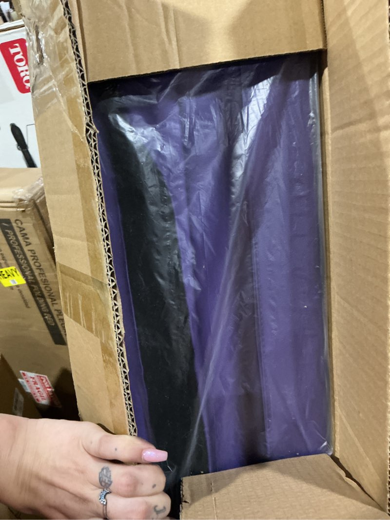 Condition photo showing Good Condition for balancefrom 6x2 feet 3-panel folding gymnastics mat – 2-inch thick pad with vinyl surface and carrying handles for tumbling, yoga, pilates, home workouts, and martial arts purple