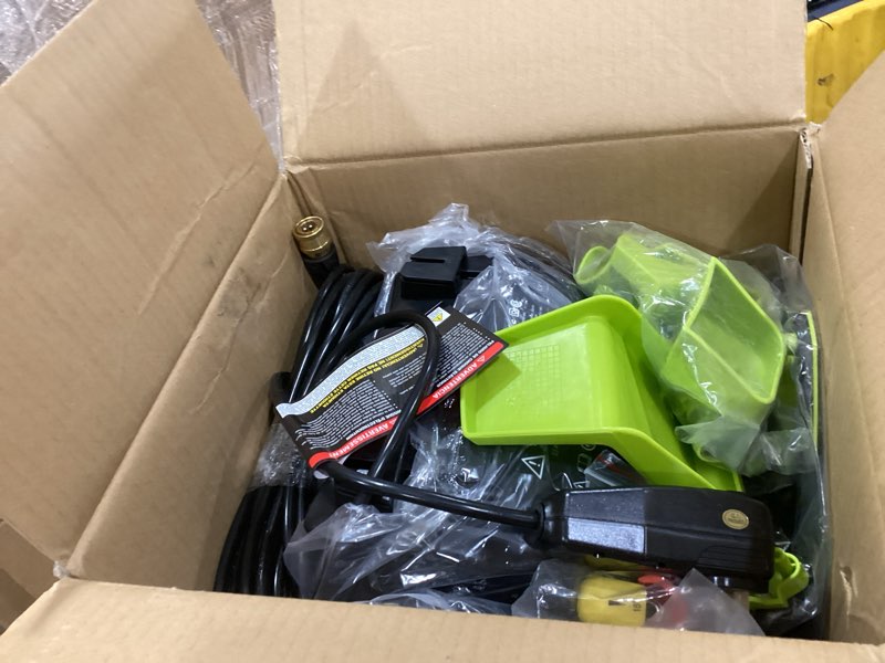 Condition photo showing Good Condition for sun joe spx2688-max electric high pressure washer for cleaning your rv, car, patio, fencing, decking and more w/ foam cannon, green
