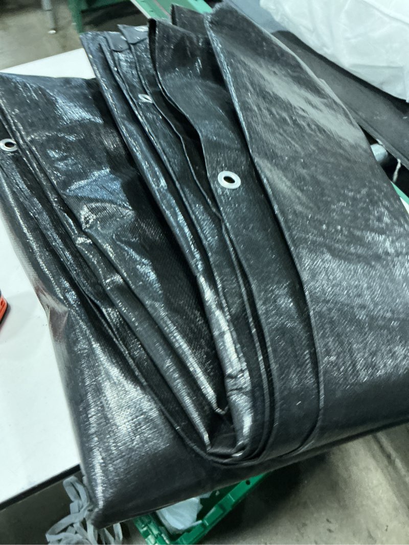 Condition photo showing Good Condition for project source 16-ft x 20-ft silver waterproof commercial polyethylene 15-mil tarp