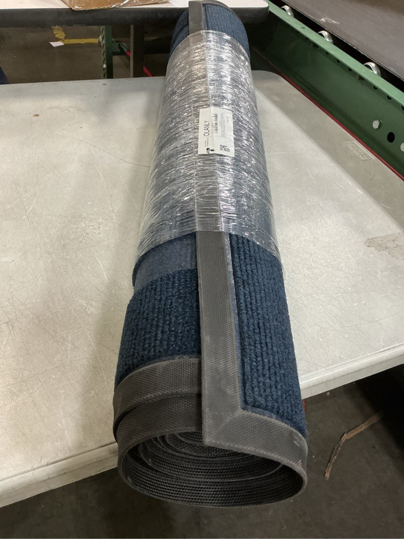 Condition photo showing Good Condition for OLANLY 2-Pack Front Door Mats Indoor Outdoor Entrance, Waterproof All-Season All-Weather, Sturdy Natural Rubber, Fade Resistant, Low Profile, Easy Clean Patio Porch Entryway Mats, 47x32, Blue 47" x 32" Blue