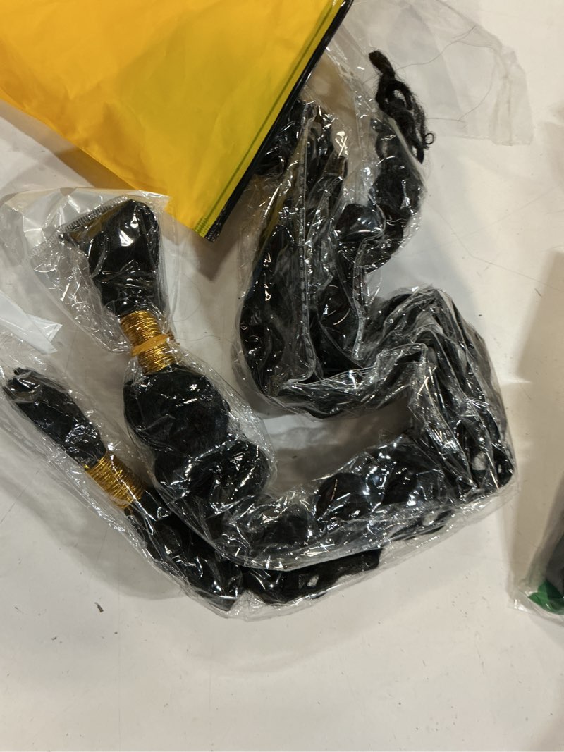 Condition photo showing Good Condition for human braiding hair deep wave bulk 28 28 28 inch unprocessed brazilian virgin hair natural black deep curly braiding hair extensions 3 bundle 50 gram per bundle 28 28 28 inch #1b-black-bd