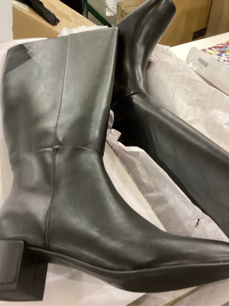 Bandolino Women's Addyson WDE Calf Knee High Boot, Black Smooth 001, 11