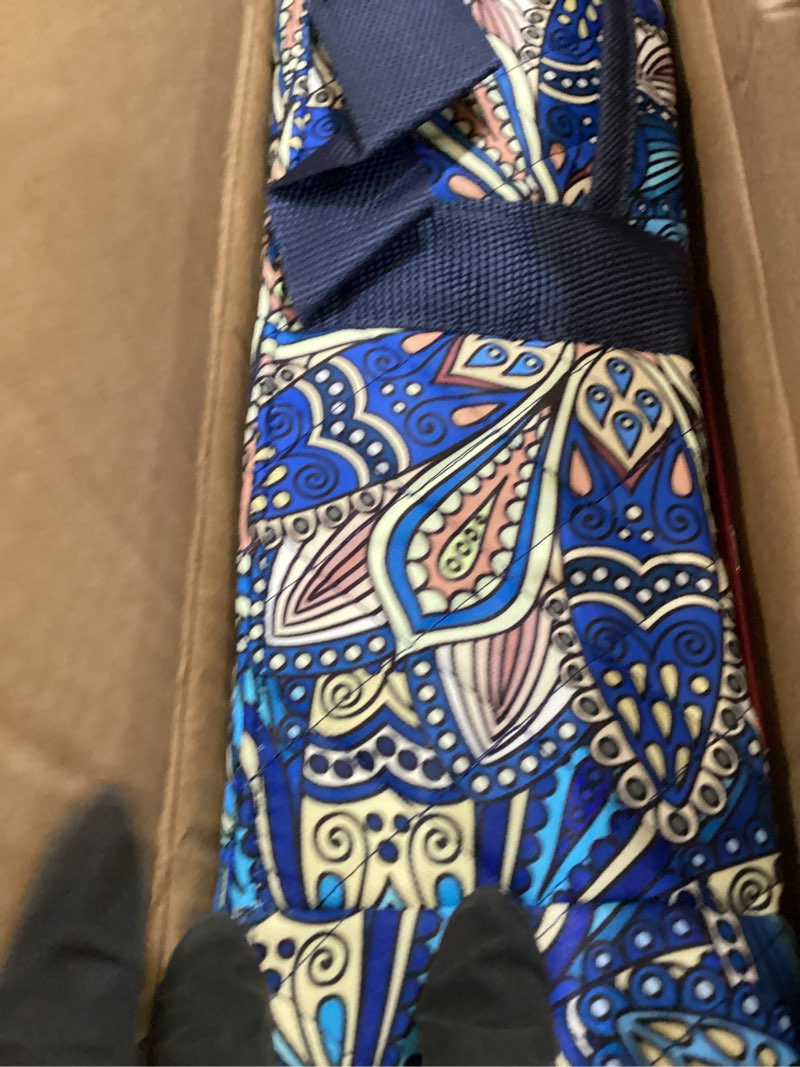 Condition photo showing Good Condition for kyerlish american mahjong tile set with blue printed carrying bag, 166 premium tiles, 4 all-in-one color racks/pushers, mah jongg sets, mahjong game set for travel, christmas, birthday gifts blue?blue tiles?