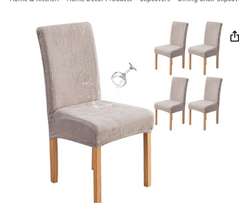 genina waterproof dining room chair covers 6 pack stretch parsons chair slipcovers for dining room k