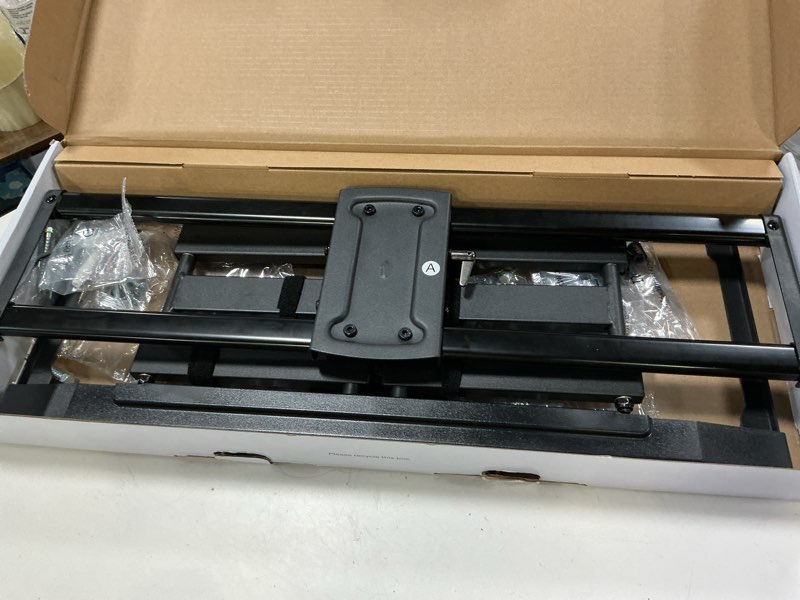 Condition photo showing As Is for (missing parts)  onn full motion tv wall mount for 50\\\" to 86\\\" tvs, ul listed, swivel ±45°, up to +15/-15°tilting